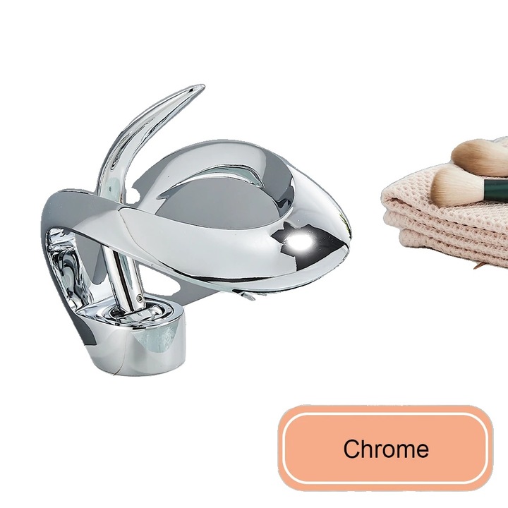 Fürdőszobai csaptelep, egyrészes, hideg-meleg vízhez, matt fekete, asztallapra szerelhető