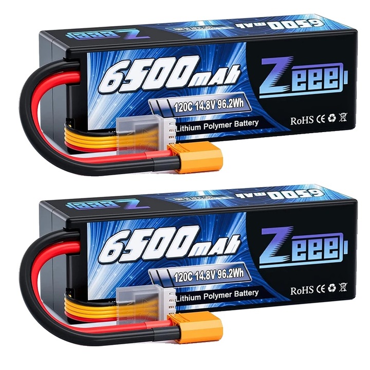 Baterie Lipo 4S 6500mAh 120C XT90, 14.8V, dimensiuni 138x47x48.5mm