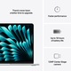 Лаптоп Apple MacBook Air 13", Apple M4, 10 CPU ядра и 10 GPU ядра, 16 GB RAM, 512 GB, Silver, Международна клавиатура, RO ръководство