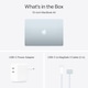 Laptop Apple MacBook Air 15", cu procesor Apple M4, 10 nuclee CPU si 10 nuclee GPU, 16GB RAM, 256GB, Sky Blue, Tastatura Internationala, Manual RO