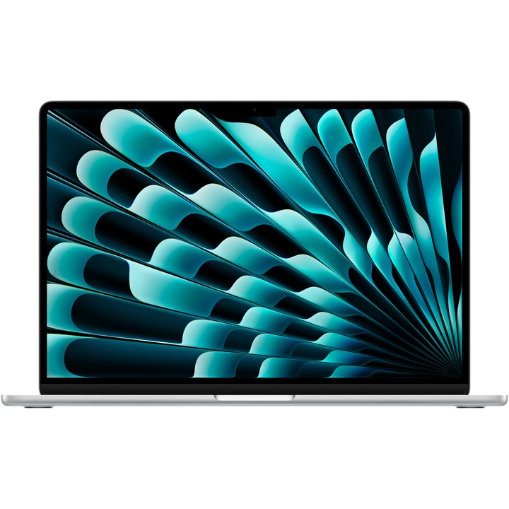 Apple MacBook Air 15" laptop Apple M4 processzorral, 10 CPU maggal és 10 GPU maggal, 16 GB RAM, 256GB, ezüst, magyar billentyűzet