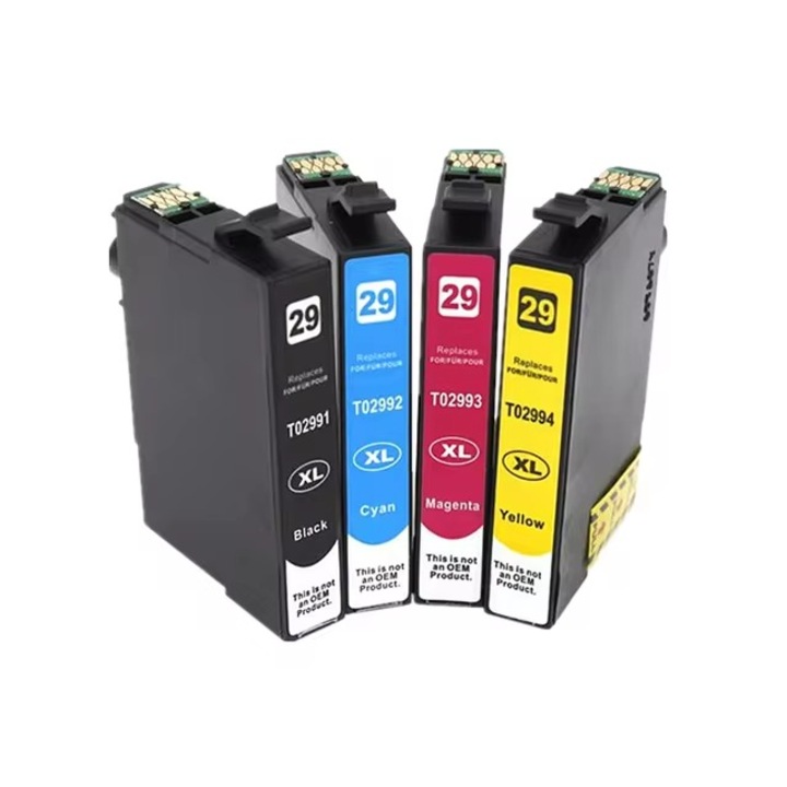 Set 4 cartuse cerneala compatibile T2991XL, T2992XL, T2993XL, T2994XL, black cyan yellow magenta, 60 ml, pentru EPSON XP-235, XP-332, XP-335, XP-432, XP-435, XP-245, XP-247, XP-345, XP-342, XP-442, XP-445
