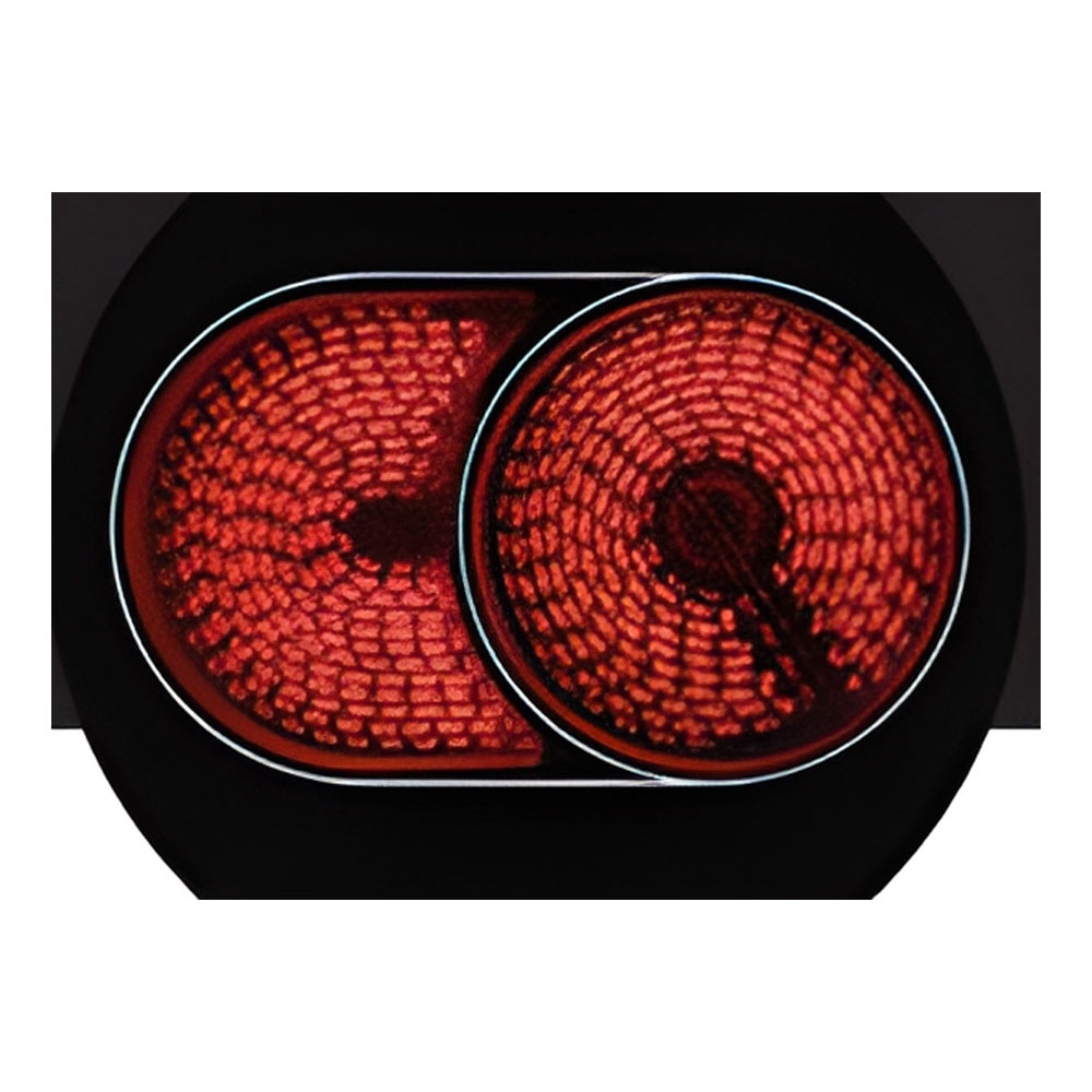 Aragaz Hyundai HCVC23-7260V/WP, 4 zone de gatit, Electric, Butoane push-hide, Latime 60 cm, Airfry, Rotisor, Alb(maner si panou de control inox)