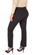 Pantaloni eleganti de dama cu picioare drepte, comozi si flexibili, Negru