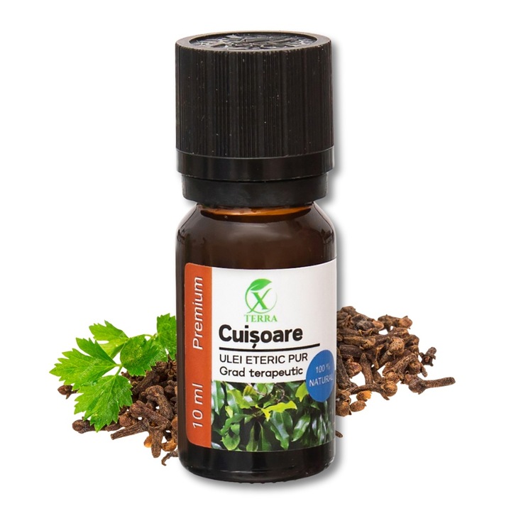 Ulei Esential de Frunze si muguri de Cuisoare, Syzygium aromaticum, 100% Natural si Pur, 10 ml, XTERRA