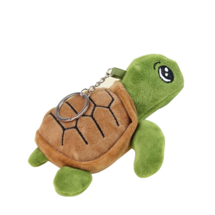 Плюшена играчка ключодържател VICTINY Костенурка 12 см зелен