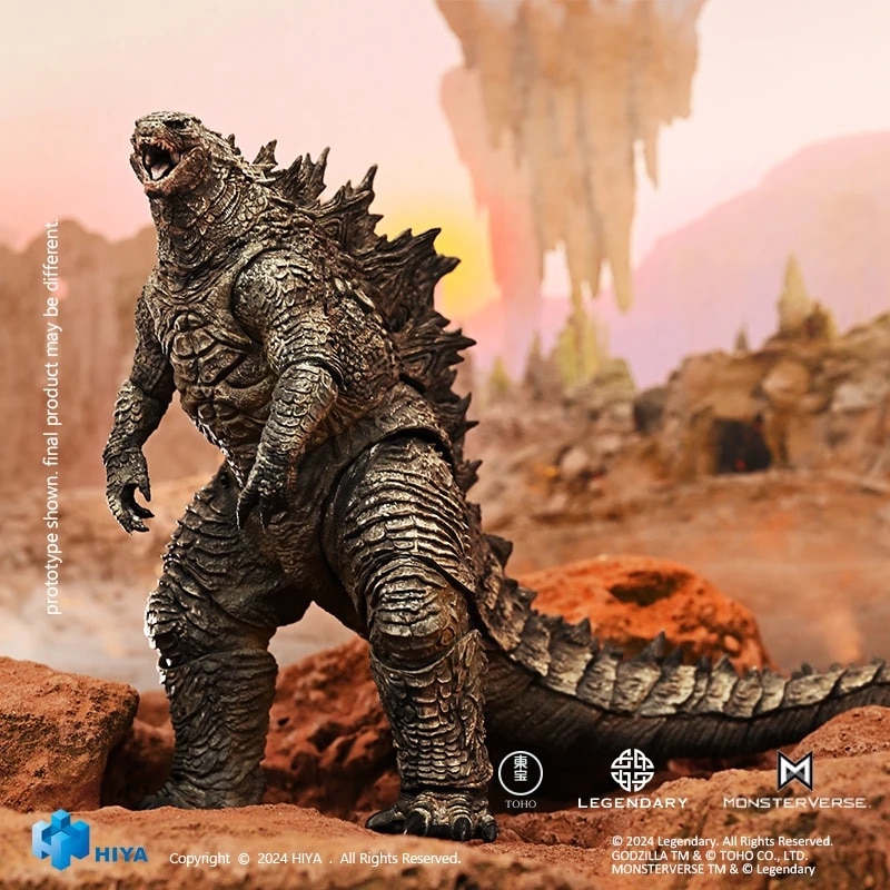 GODZILLA 【L】 Figurina Godzilla x Kong, 28 cm, set, detalii realiste, multicolor