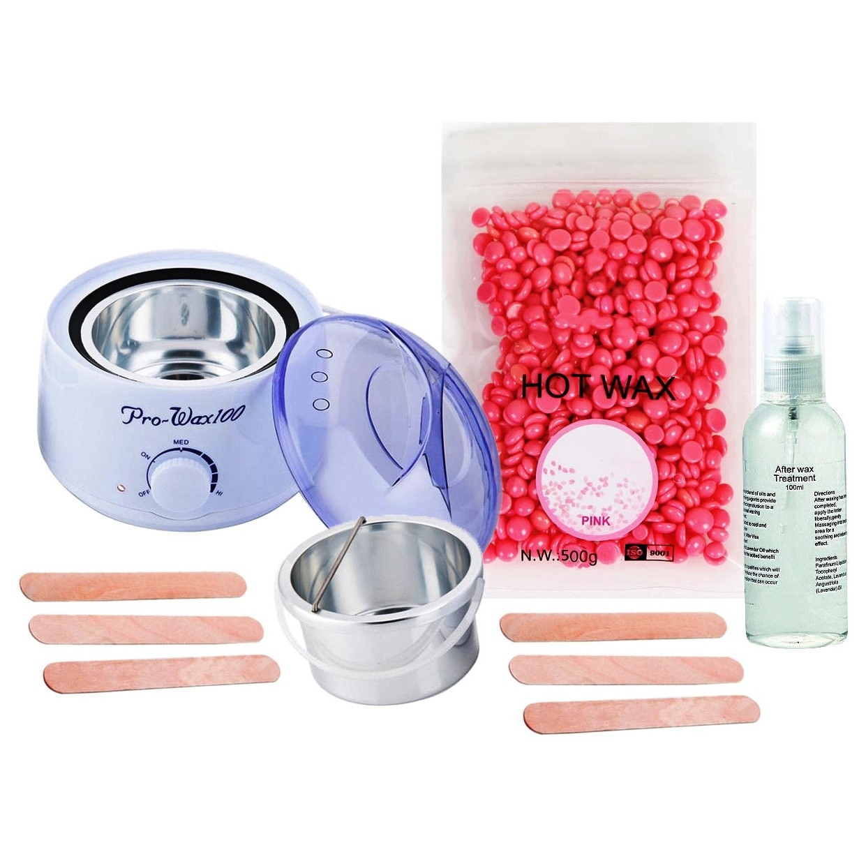 Kit Epilare No.72 cu Ceara Epilare Granule - EVO Wax Pinky