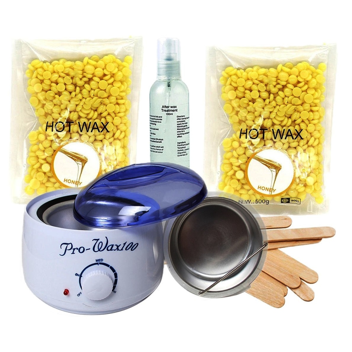 Kit Epilare No.81 cu Ceara Epilare Granule Miere - EVO Double Wax