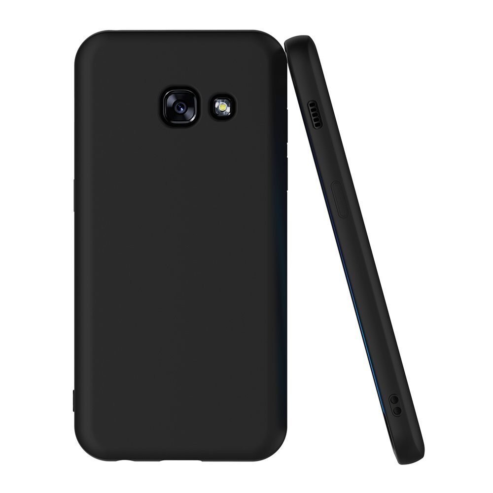 Husa de protectie ultraslim Samsung Galaxy A3 2017, Silicon, Negru