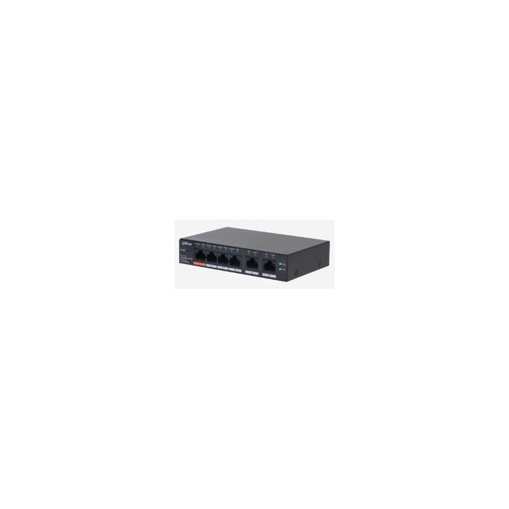 Dahua CS4006-4GT-60 menedzselhető switch, 6 port, 4 PoE port, 10/100/1000 Mbps