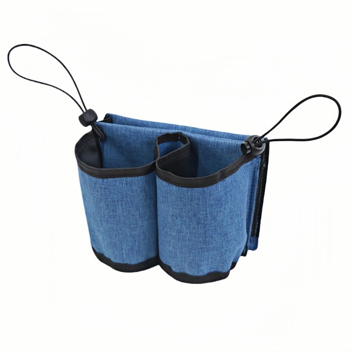 Suport bautura pentru troler, WORDLD RAIN, 16x8cm, albastru