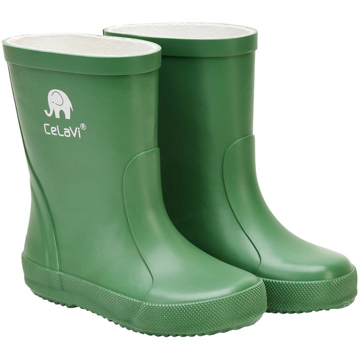 Jungle Green - Cizme de ploaie din cauciuc natural - Celavi, Verde