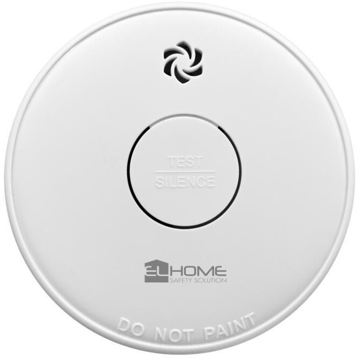 Senzor de fum EL HOME SD-87A2, foto-optic, alarma acustica 85dB, montaj pe tencuiala