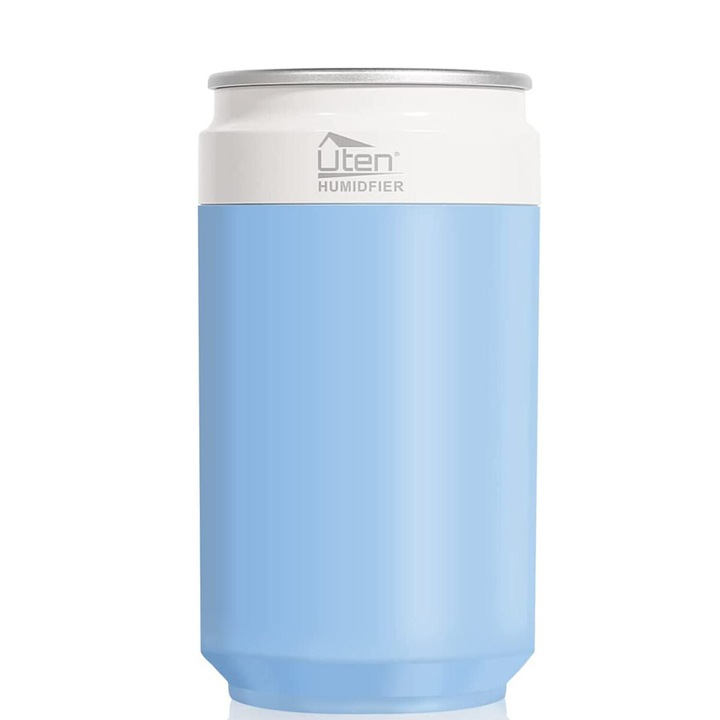 Umidificator XO HF08 albastru casa/auto lumina RGB tip spray 260 ml