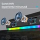 Бар високоговорител, Bluetooth 5.3, RGB осветление, TWS свързан, FM, TF, AUX, USB, HIFI звук, стерео, черен