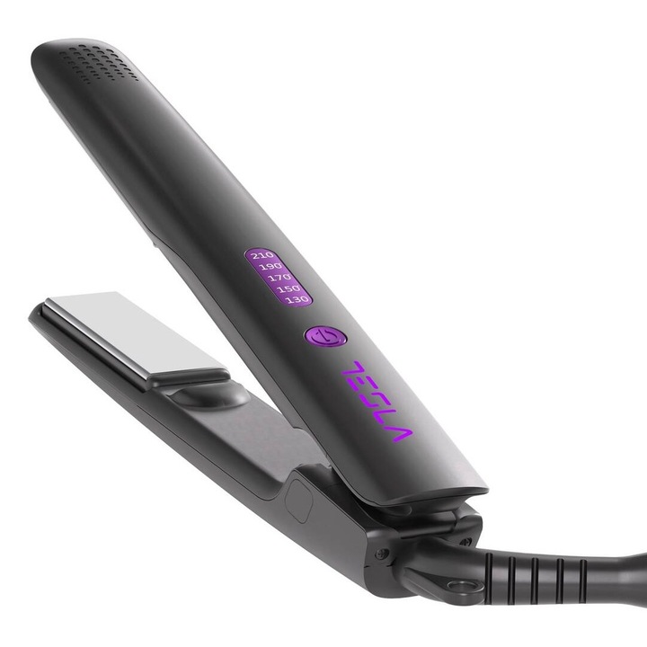 Placa de Indreptat Parul TESLA STH300BP Display LCD Invelis Ceramic Turmalin 42W Negru/Violet