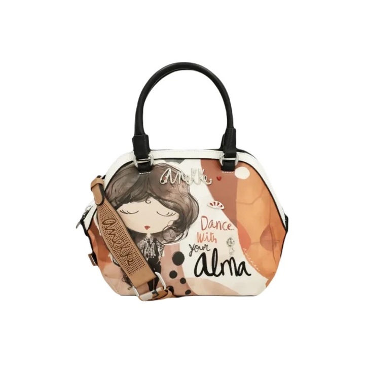 Geanta de umar dama, Anekke, Piele, Multicolor