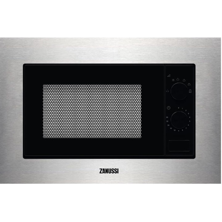 Cuptor cu microunde incorporabil cu grill Zanussi ZMSN6DX, 700 W, 20 L