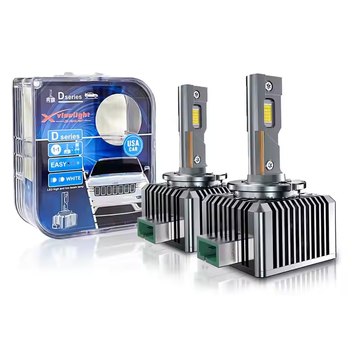 2 db Premium X-Viewlight Canbus D1S/D1R automatikus LED izzó készlet 6000K 30000LM 110W – Nagy teljesítmény és tartósság