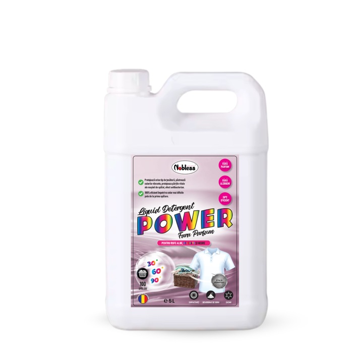 Detergent profesional rufe albe, colorate & negre, 5 L