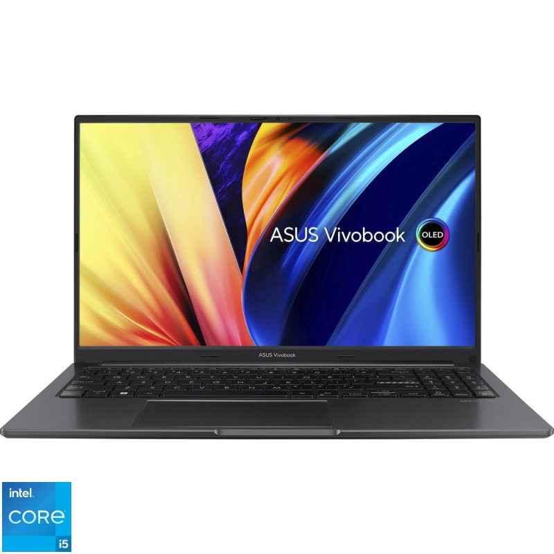 Laptop ASUS 15.6'' Vivobook 15X OLED, FHD, Procesor Intel® Core™ i5-1340P, 40GB DDR4, 5 TB SSD, Intel Iris Xe, Negru
