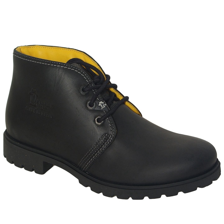 Botine dama Panama Jack, piele naturala, impermeabile, negru, 41 EU