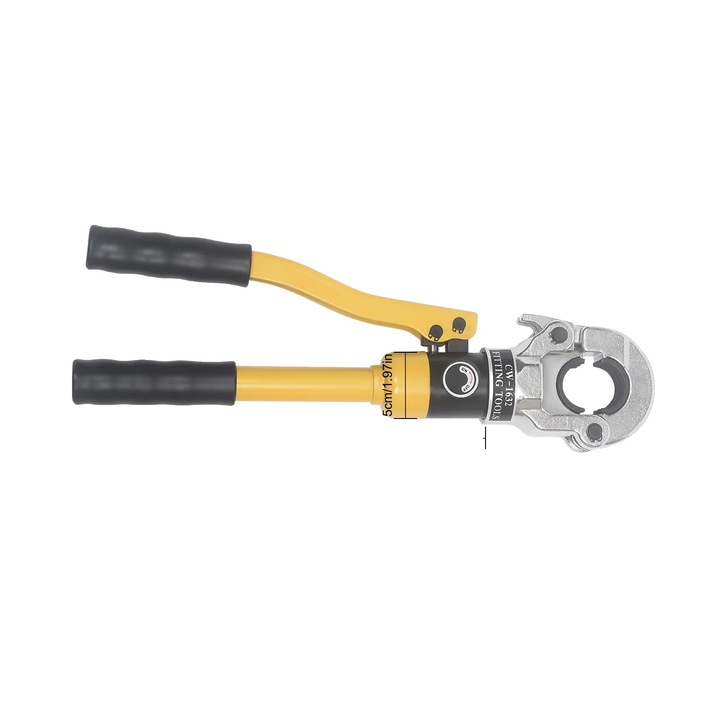 Cleste hidraulic manual, 8 tone, maner ergonomic, galben, 40x14cm