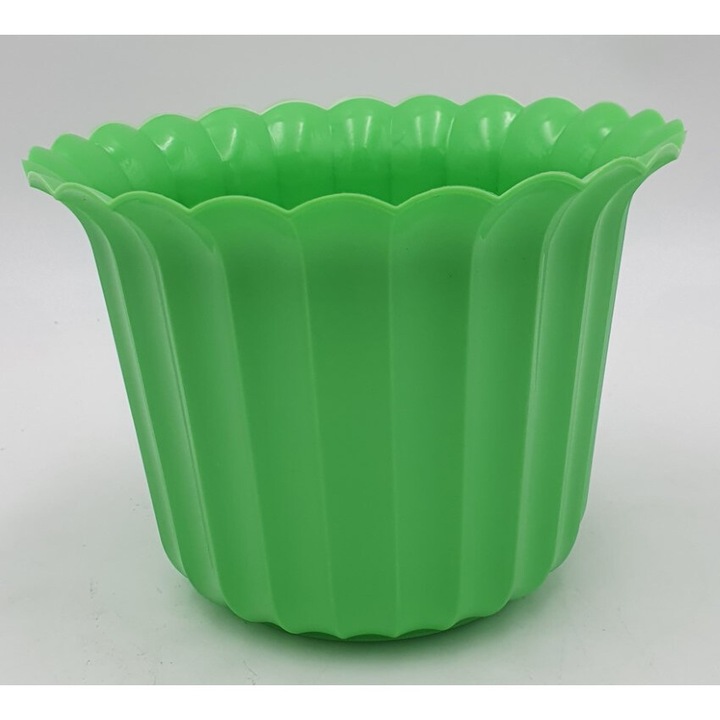 Ghiveci POLPLAST Oslonka muszelka 12cm, verde deschis