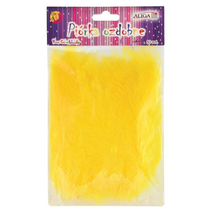 Pene decorative Aliga, 50 bucati, 10-12cm