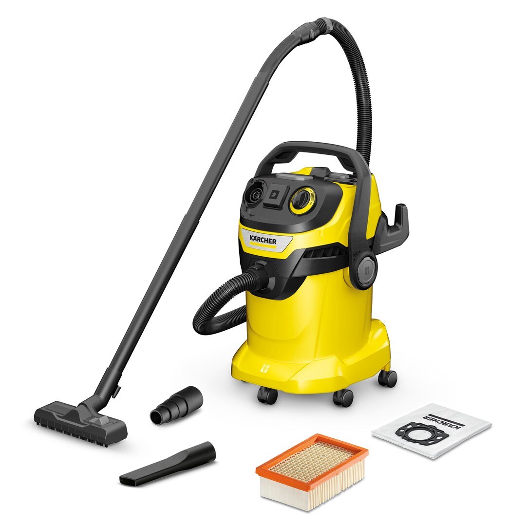 Aspirator industrial Karcher WD 5 P V-25/5/22, 1100W, 25L, galben/negru, 5m cablu