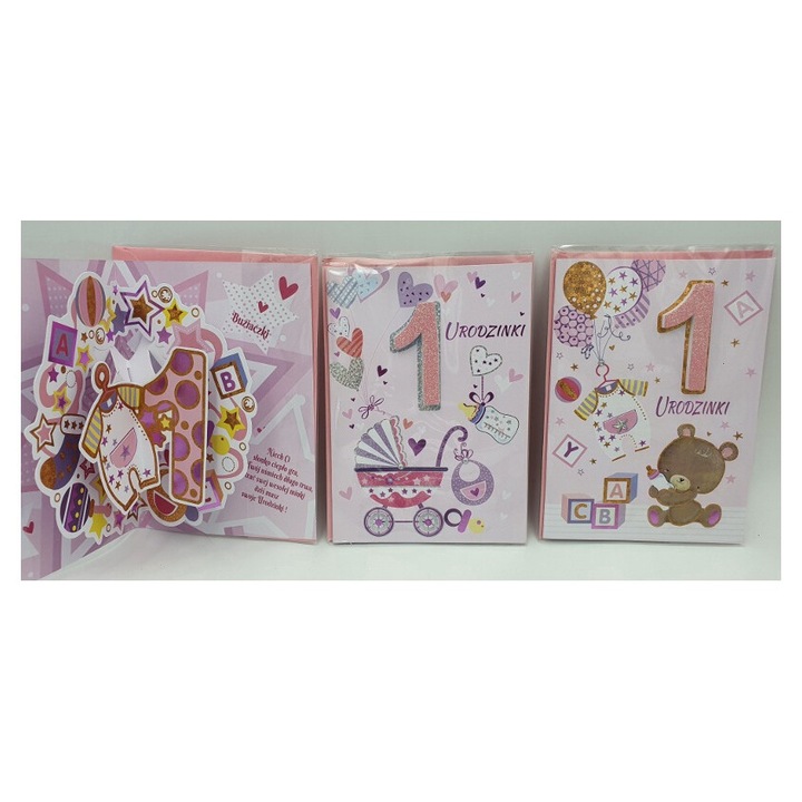 Panoráma üdvözlőkártya, lánykártya 1 SZÜLETÉSNAP 3D