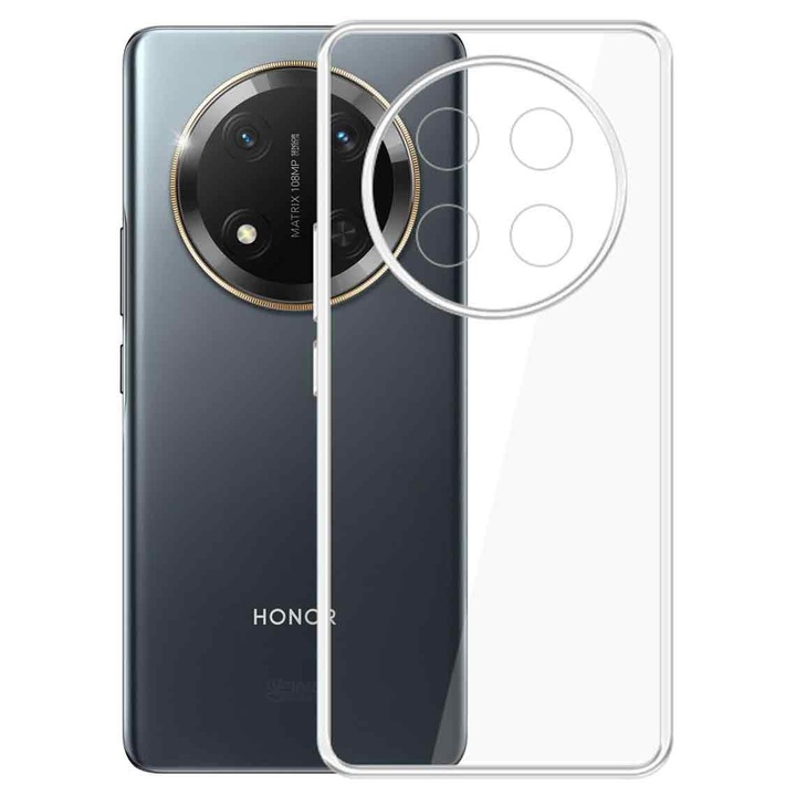 Калъф за Honor Magic7 Lite, силиконов гел, първокласна защита, тънък, минималистичен, прозрачен