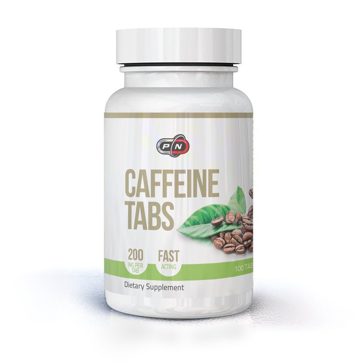 Caffeinе Кофеин 200 мг, Pure Nutrition USA, 100 таблетки