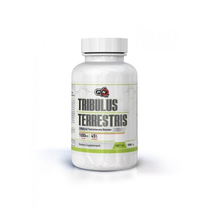 Хранителни добавки, Трибулус Терестрис, Tribulus Terrestris, Pure Nutrition USA, 100 таблетки