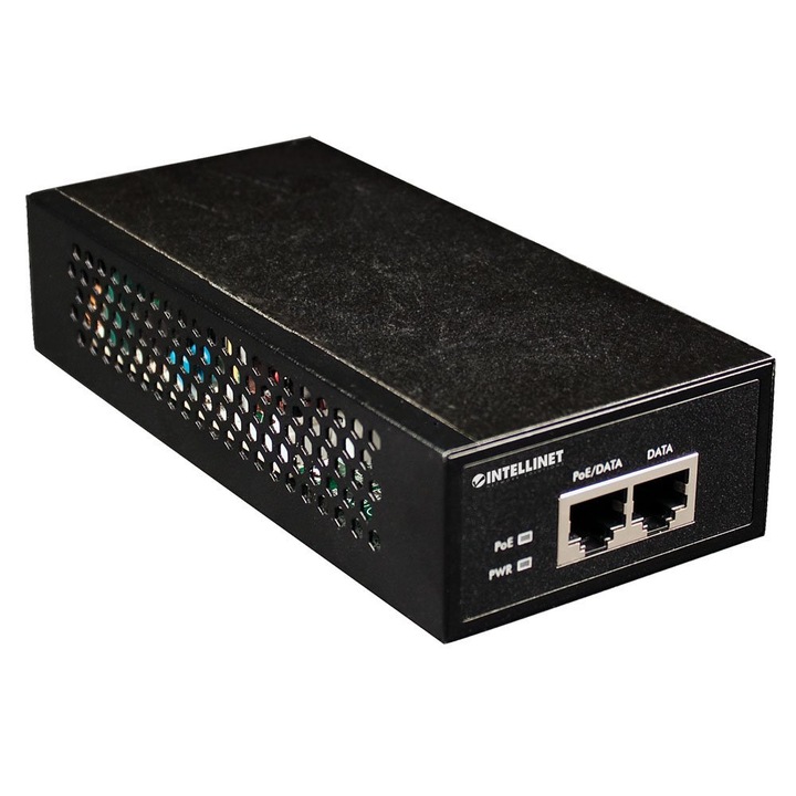 Инжектор Intellinet PoE+/PoE IEEE 802.3at/af 1 порт, гигабит