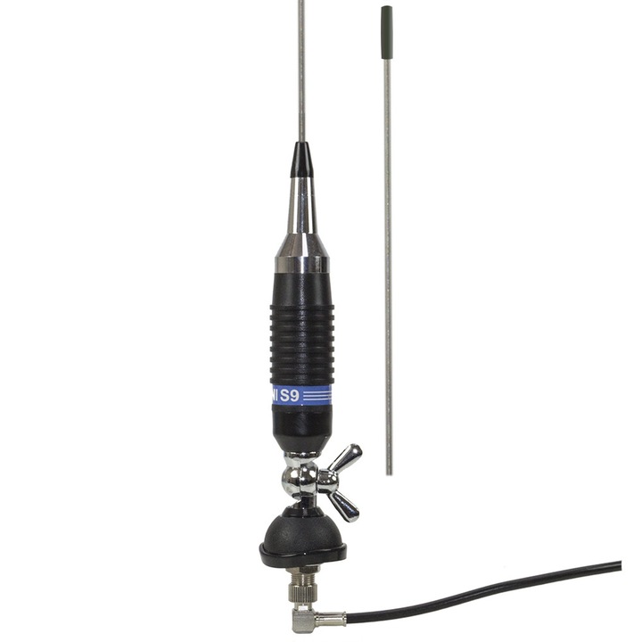 Антена CB PNI S9, Дължина 120 см, Кабел RG58 4 м