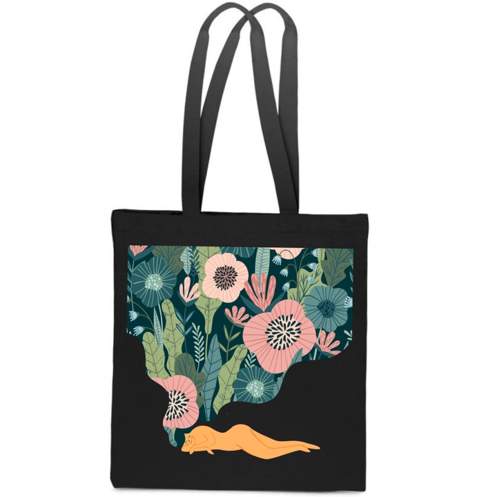 Női táska, többszínű, cipzáras modell, pamut