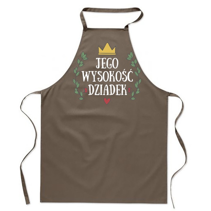 Fartuch de bucatarie PoStar, bej, pentru gratar, cadou pentru ziua bunicului