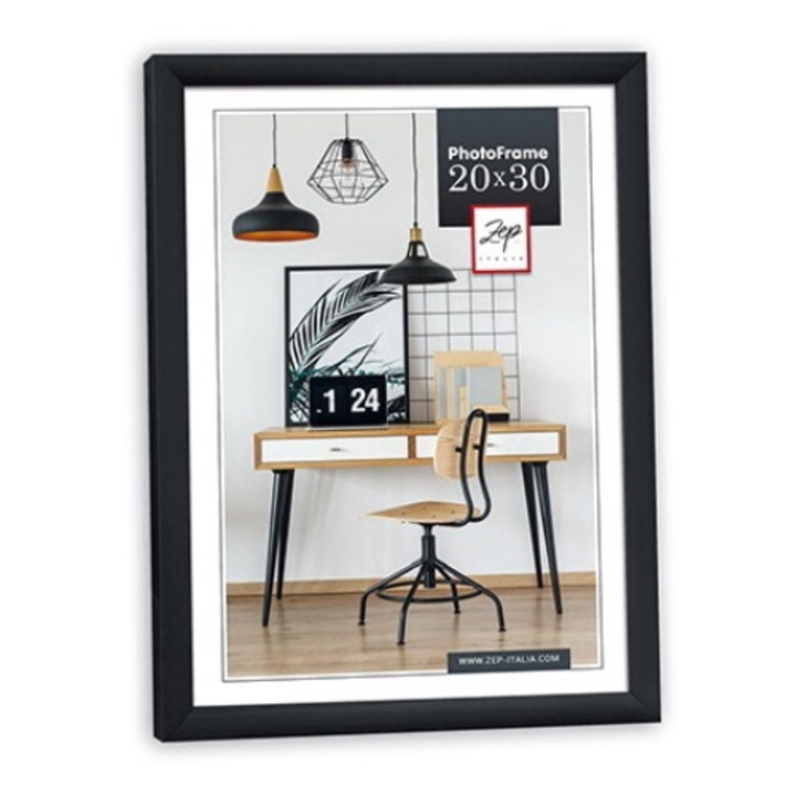 Rama foto, ZEP Basic, Negru, Plastic, 10x15 cm