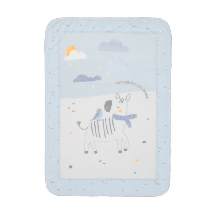 Бебешко одеяло, Kikkaboo Stripy Friends, Супер меко, 110/140 см