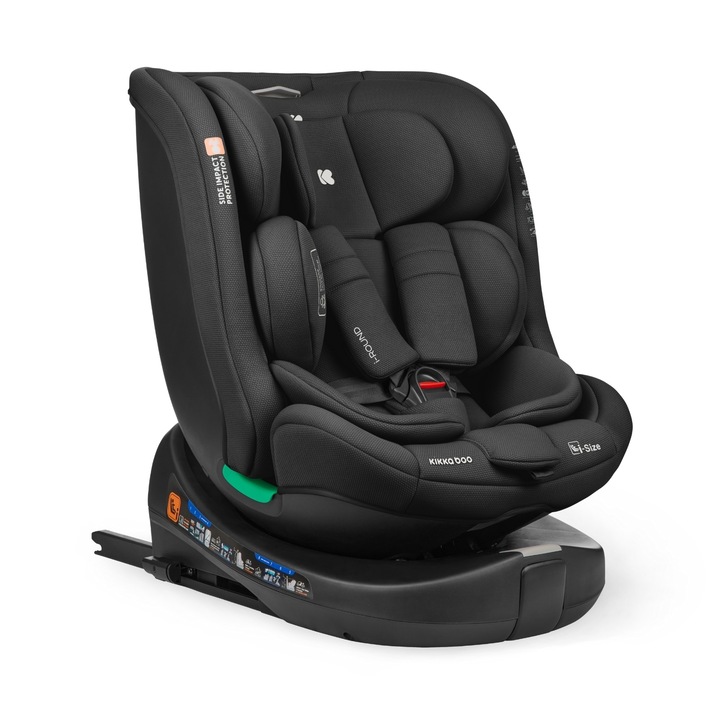 Стол за кола Kikka Boo i-Round i-SIZE, 40-150 см, Black