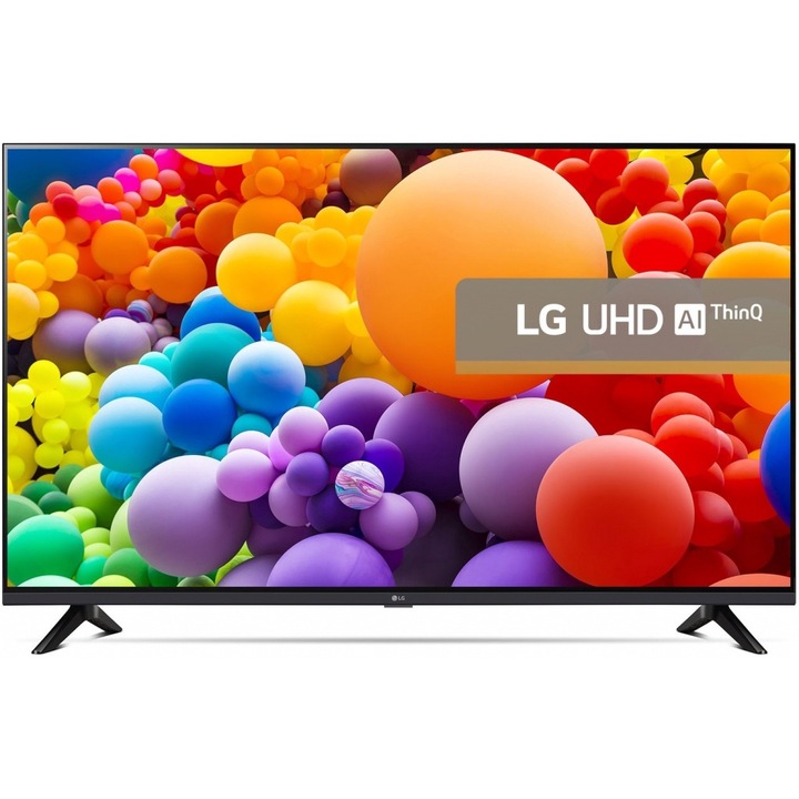 Телевизор LG 65UT73003LA, 65" 4K UltraHD TV 4K (3840 x 2160), DVB-T2/C/S2, webOS 24 Smart TV, ThinQ AI, Alpha 5 AI 4K Gen7, WiFi, HDR10, ALLM/HGiG, AI Upscaling, AI Sound(Virtual 9.1.2 Up-mix), AirPlay, Quick Card, HDMI eARC, CI, LAN, USB, Blu 65UT73003LA