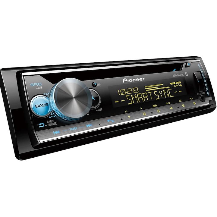 Автомобилен CD плеър Pioneer DEH-S5200BT, Bluetooth и Pioneer Smart Sync функция, USB свързаност, Съвместим с Android и iOS устройства
