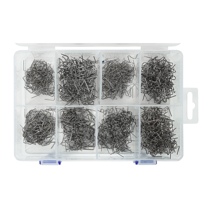 Set de capse pentru sudura reparat in plastic, DEGET, 800 piese