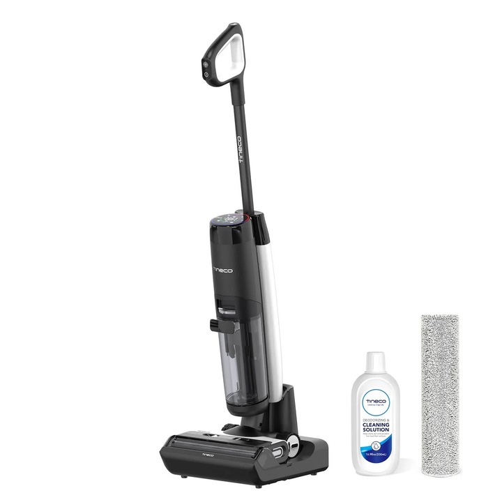 Вертикална прахосмукачка с измиване Tineco Floor One S7 Flashdry, 70 градуса топъл въздух, автономност до 40 минути, Wi-Fi