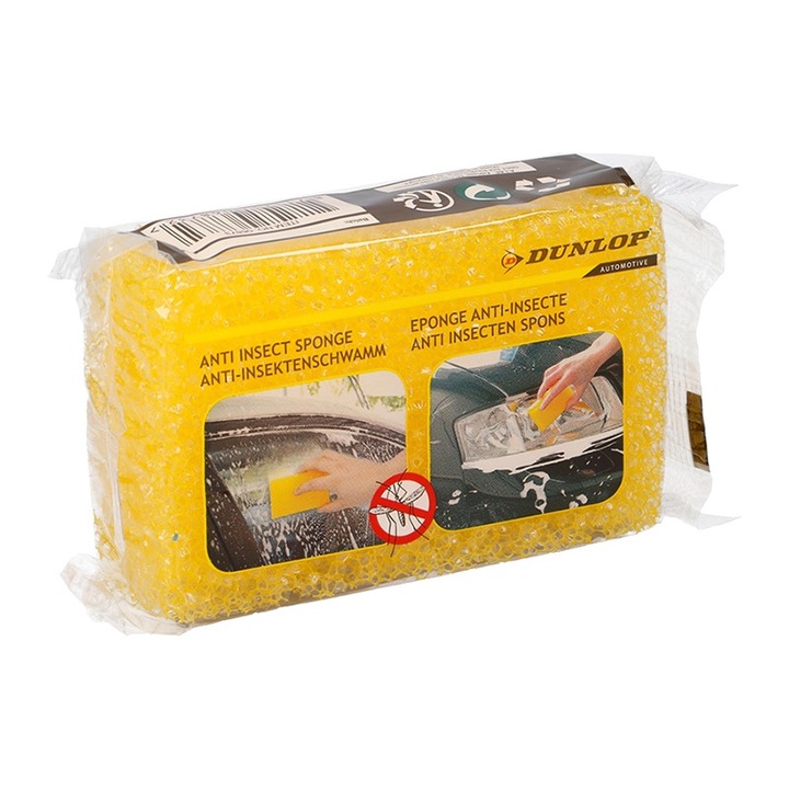 Burete de curatare insecte Dunlop, galben, 11x4x7 cm