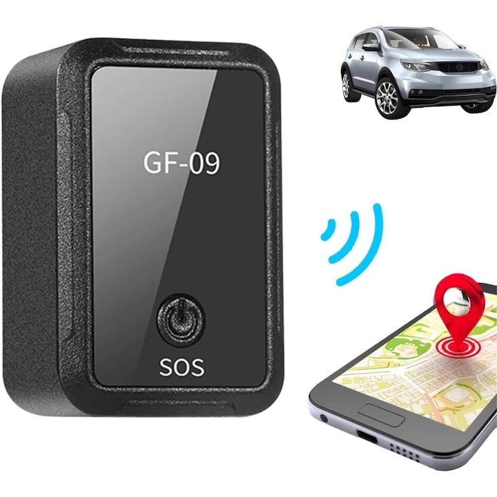 GPS Tracker Mini GF-09 Urmarire in Timp Real pentru Masina, Motocicleta, Caravana si Animale de Companie