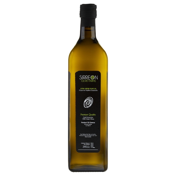 Ulei de Masline Extravirgin, Sirreon, 0.4, Premium Quality, 1000 ml
