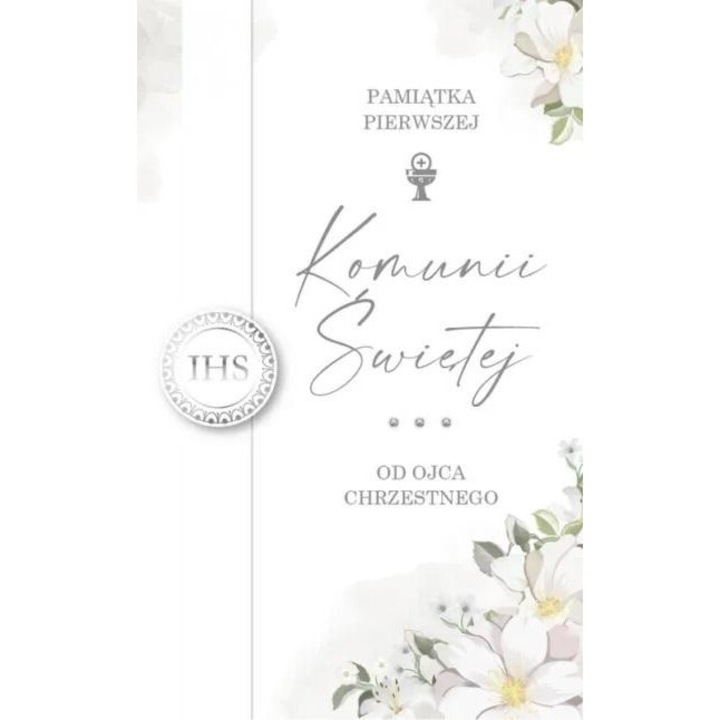 Felicitare, Panorama, Karnet Komunia Od Ojca Chrzestnego LUX-83